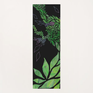 Tapete De Yoga Folhas com textura moderna na árvore de abstrato
