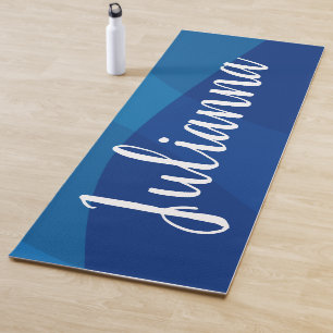 Tapete De Yoga Formas de Abstrato na moda no Nome Personalizado A