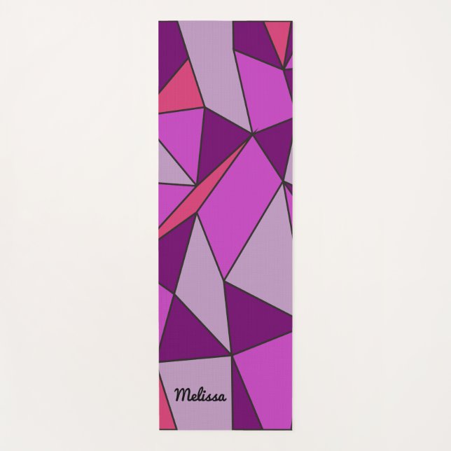 Tapete De Yoga Formas e cores divertidas (Frente)