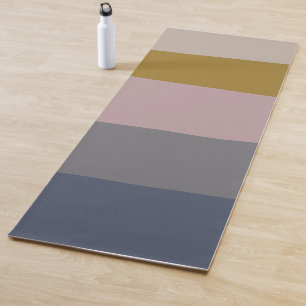 Tapete De Yoga Formas orgânicas Abstrato terrestres em roxo e az