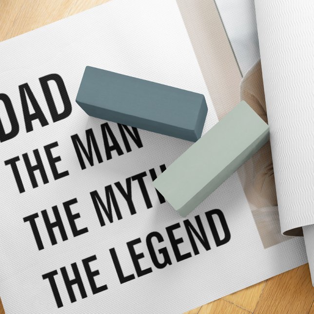 Tapete De Yoga Foto de Colagem Moderna | Presente de Pai (Criador carregado)