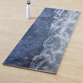 Tapete De Yoga Foto De Gelo Azul Brilhante