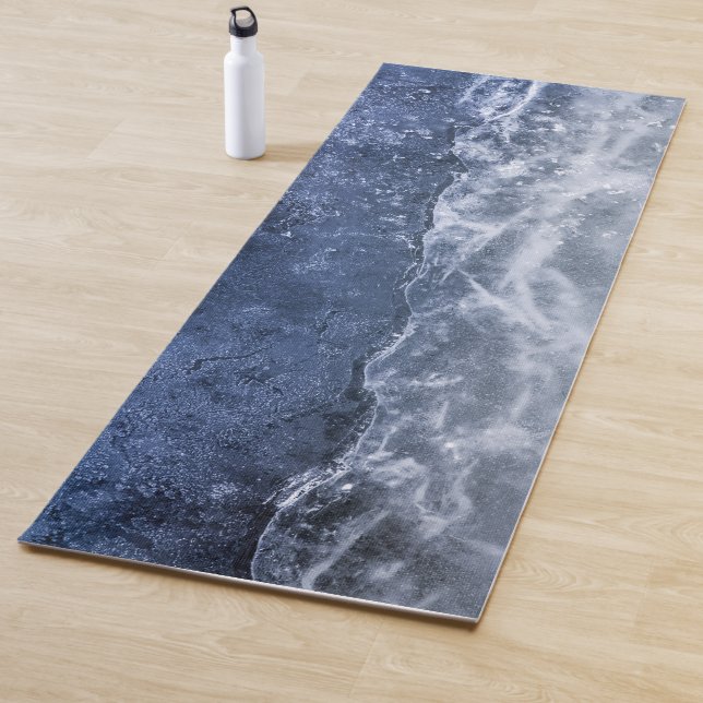 Tapete De Yoga Foto De Gelo Azul Brilhante (In Situ)