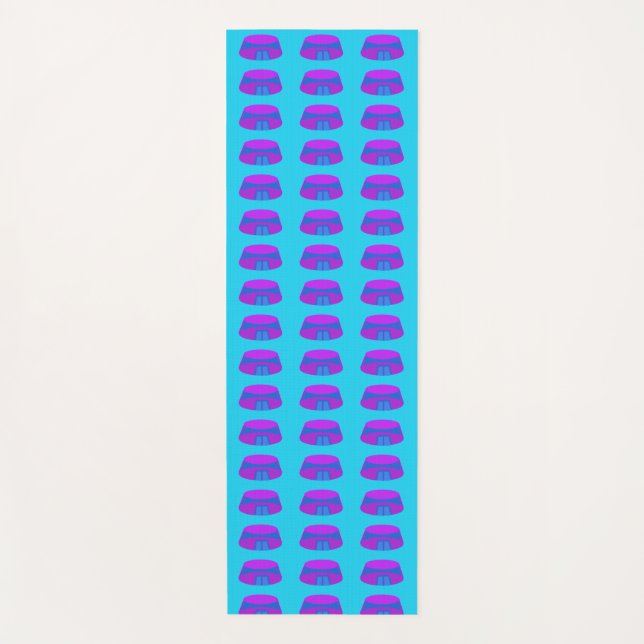 Tapete De Yoga Foto Diversão Animada do Pipoca Cibernética Espaci (Frente)