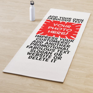 Tapete De Yoga Foto personalizada e texto Yoga Mats, qualquer cor
