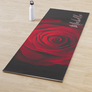 Tapete De Yoga Fotografia personalizada da colheita da rosa verme
