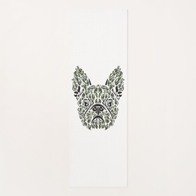Tapete De Yoga Frenchie Puppy Art (Frente)