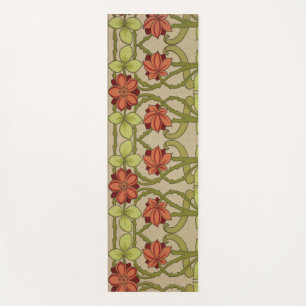Tapete De Yoga Frieze Border Art Nouveau Floral