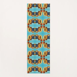 Tapete De Yoga Fröhlicher Baumeister – Gelber Held mit Hammer  