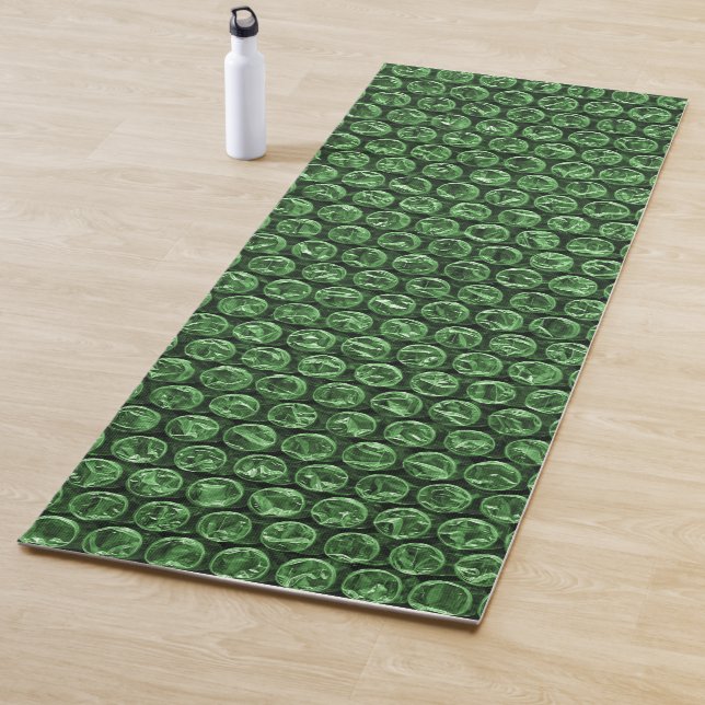 Tapete De Yoga FUN Bubble Wrap Verde (In Situ)