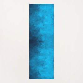 Tapete De Yoga Fundo Azul Cristalizado por abstrato