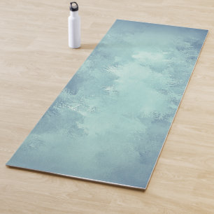 Tapete De Yoga Fundo de Aquarela Verde Verde Elegante