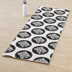 Tapete De Yoga Fundo de Logo Simples e Profissional Repetitivo