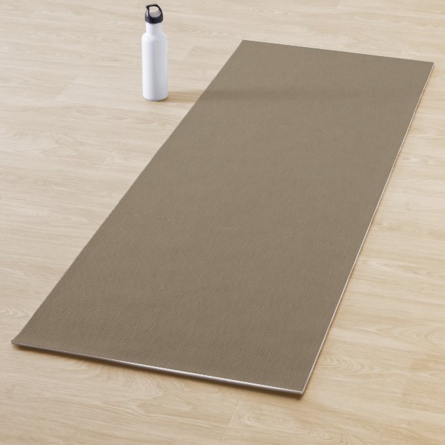 Tapete De Yoga Fundo marrom texturizado calmo e simples (In Situ)