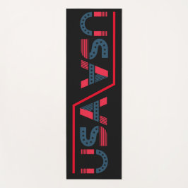 Tapete De Yoga Fundo Preto Ecológico