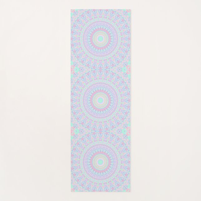 Tapete De Yoga Funky Hippie Mandala  (Frente)