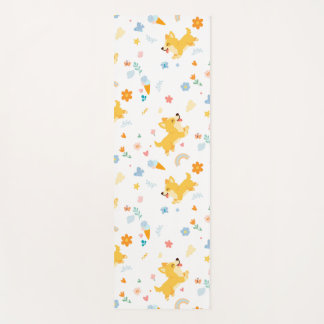 Tapete De Yoga funny cartoon corgis dogs