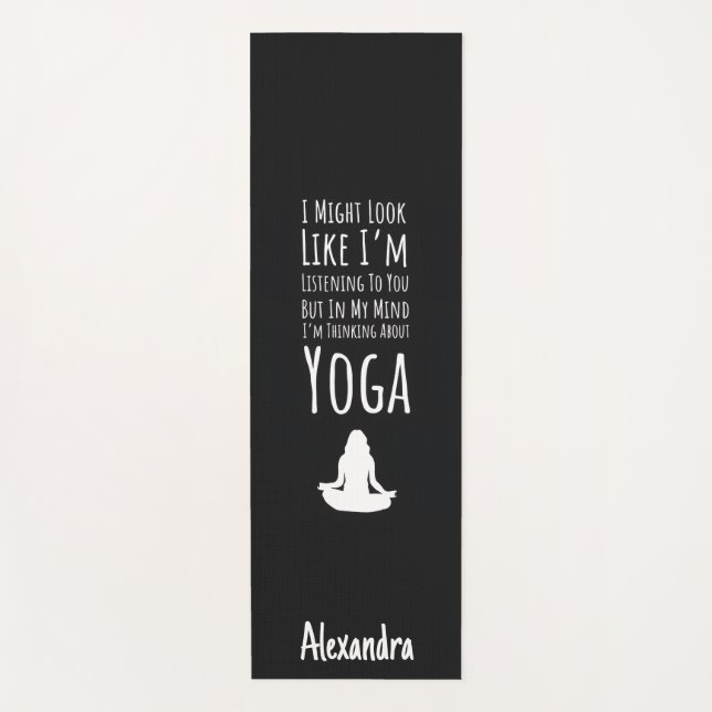 Tapete De Yoga Funny Yoga Mats Exercise Stretch Relax Fitness (Frente)