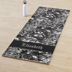 Tapete De Yoga Garotas Góticos Occultas Gothic Baphomet Devilish