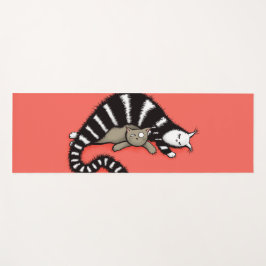 Tapete De Yoga Gato Bonito Mãe Ama Família