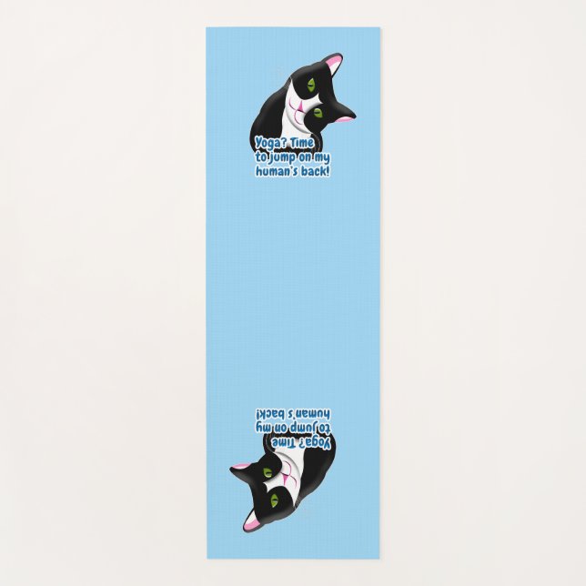 Tapete De Yoga Gato de Yoga Engraçado (Frente)