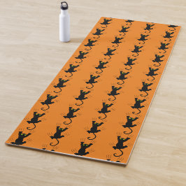Tapete De Yoga Gato Deslizante Engraçado Arranhando Unhas Patas