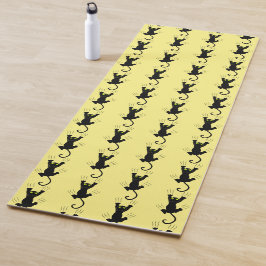 Tapete De Yoga Gato Deslizante Engraçado Arranhando Unhas Patas