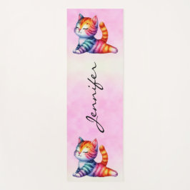 Tapete De Yoga Gato Divertido - Yoga Mat