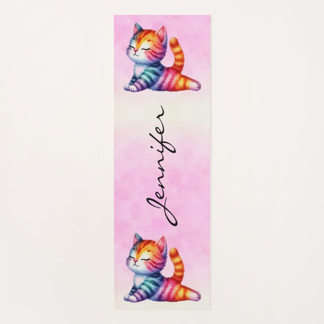 Tapete De Yoga Gato Divertido - Yoga Mat (Frente)
