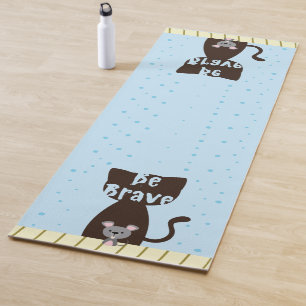 Tapete De Yoga Gato e Mouse Brave, Ioga Personalizada