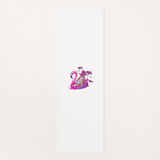 Tapete De Yoga Gato Em Uma Piscina Engraçada Verão De Verão Entre