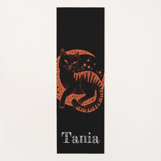 Tapete De Yoga Gato na lua (Frente)