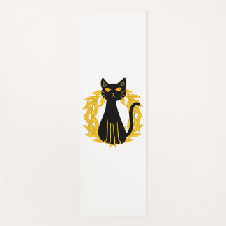 Tapete De Yoga Gato Negro Pets Horreram Crianças de Halloween