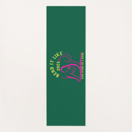 Tapete De Yoga Gato Personalizável De Ioga "Dobre Como 2025"