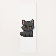 Gato Preto Adorável Kawaii