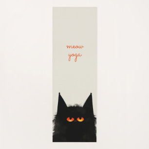 Tapete De Yoga Gato Preto Grumado