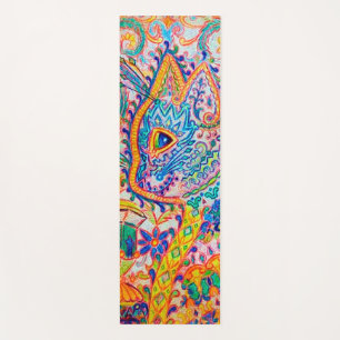 Tapete De Yoga Gato Psicodélico, Louis Wain