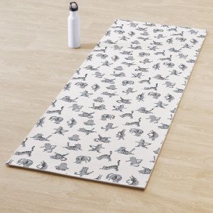 Tapete De Yoga Gatos que praticam ioga Yoga Mat