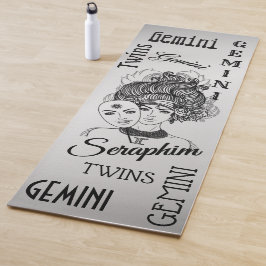 Tapete De Yoga Gemini mascarada Lady Zodiac Silver Personal