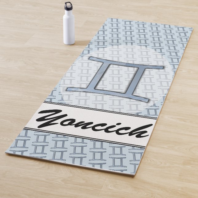 Tapete De Yoga Gemini Zodiac - Símbolo Elemento de Kenneth Yoncic (In Situ)