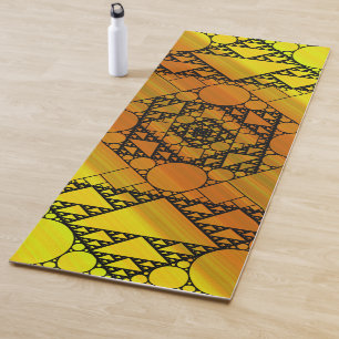 Tapete De Yoga Geometria Fractal Yoga Mat