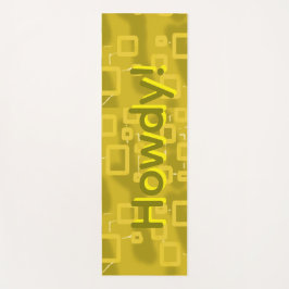 Tapete de Yoga Geométrico Amarelo
