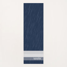 Geométrico Chic Branco Azul Marinho Monograma