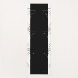 Tapete De Yoga Geométrico Moderno Minimalista Elegante Personaliz