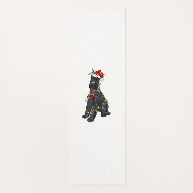 Tapete De Yoga Giant Schnauzer Lover Xmas Papais noeis Giant Schn (Frente)