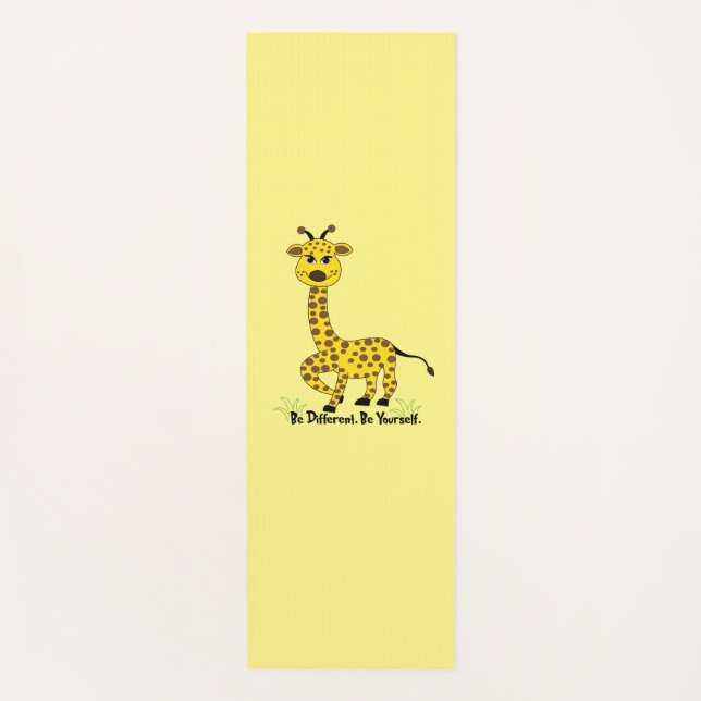 Tapete De Yoga Giraffe Animal Cute (Frente)
