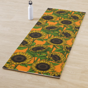 Tapete De Yoga Girassóis