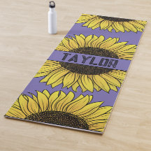 Girassol em Monograma Sólido Nome