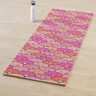 Tapete De Yoga Girly Funny Pig Pattern