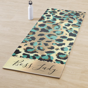 Tapete De Yoga Glam Leopard Boss Lady Yoga Mat